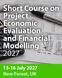 Short Course on Project Economic Evaluation and Financial Modelling